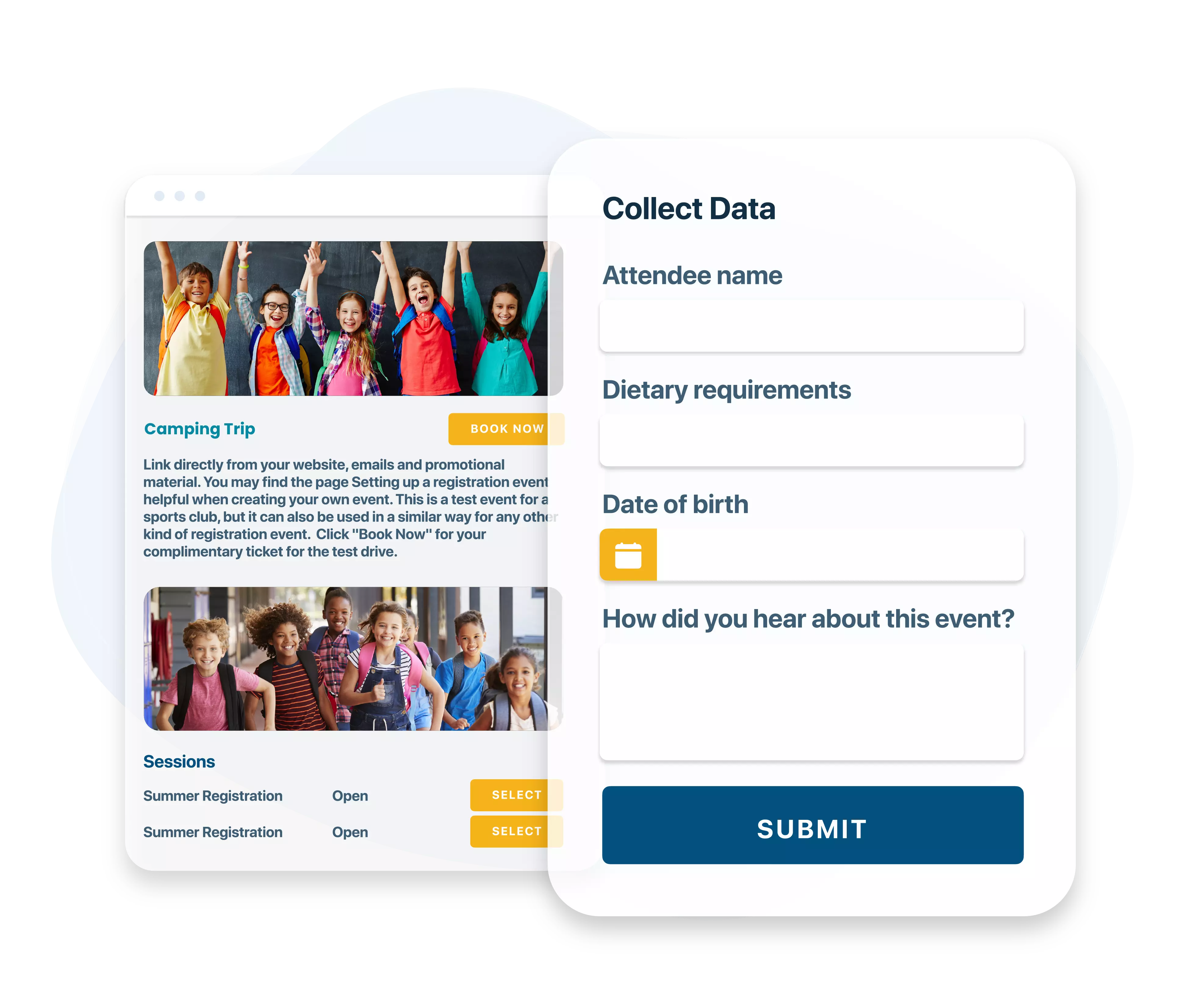 Collect guest information with Custom Forms